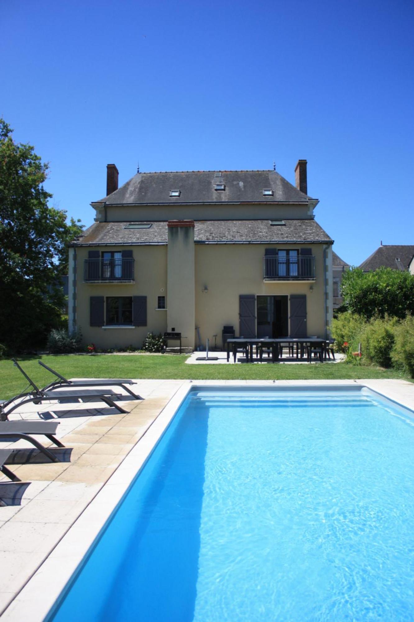 Villa Le Printemps, Maison 15 Pers Avec Piscine Cheviré-le-Rouge Buitenkant foto