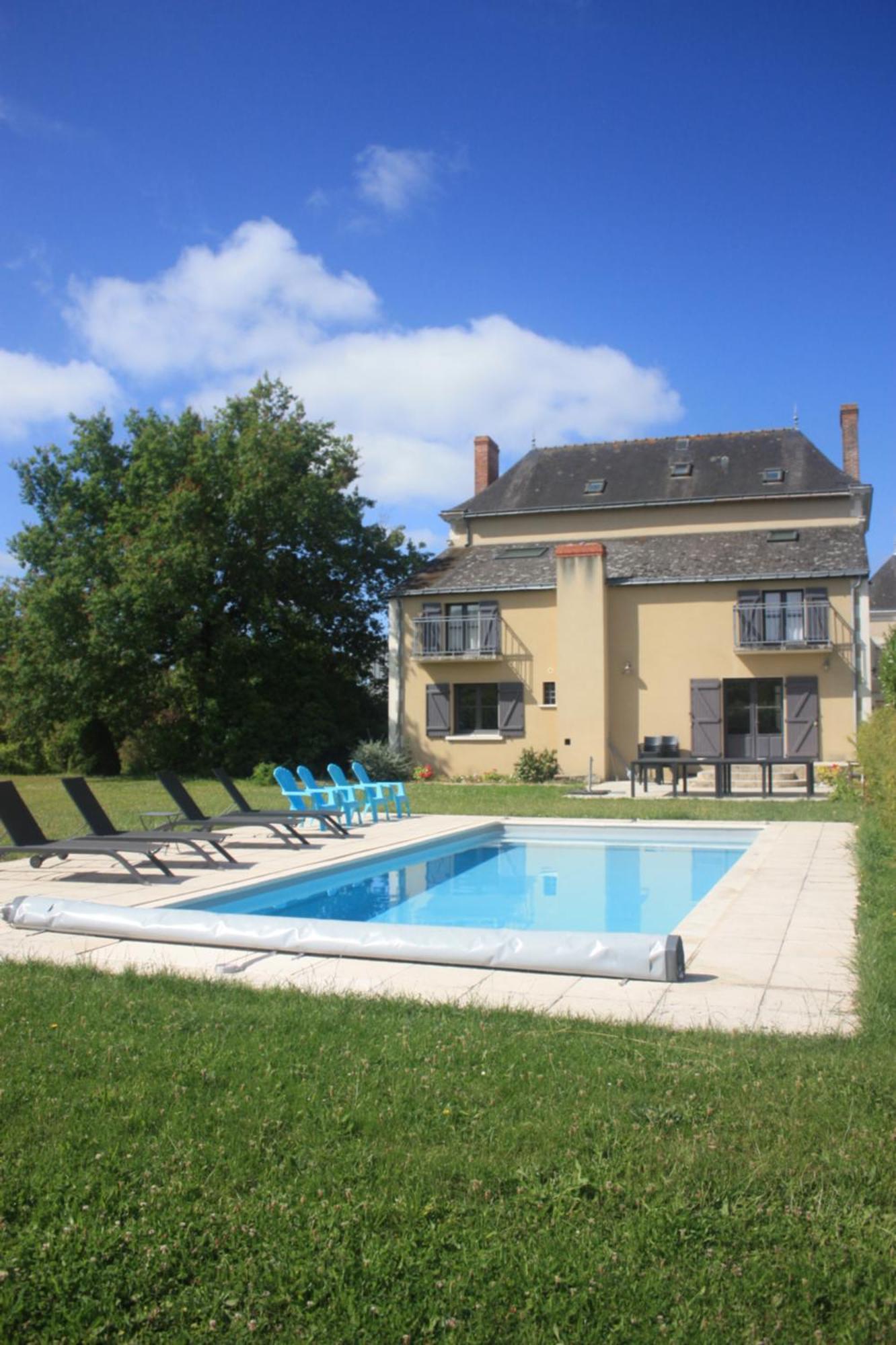 Villa Le Printemps, Maison 15 Pers Avec Piscine Cheviré-le-Rouge Buitenkant foto